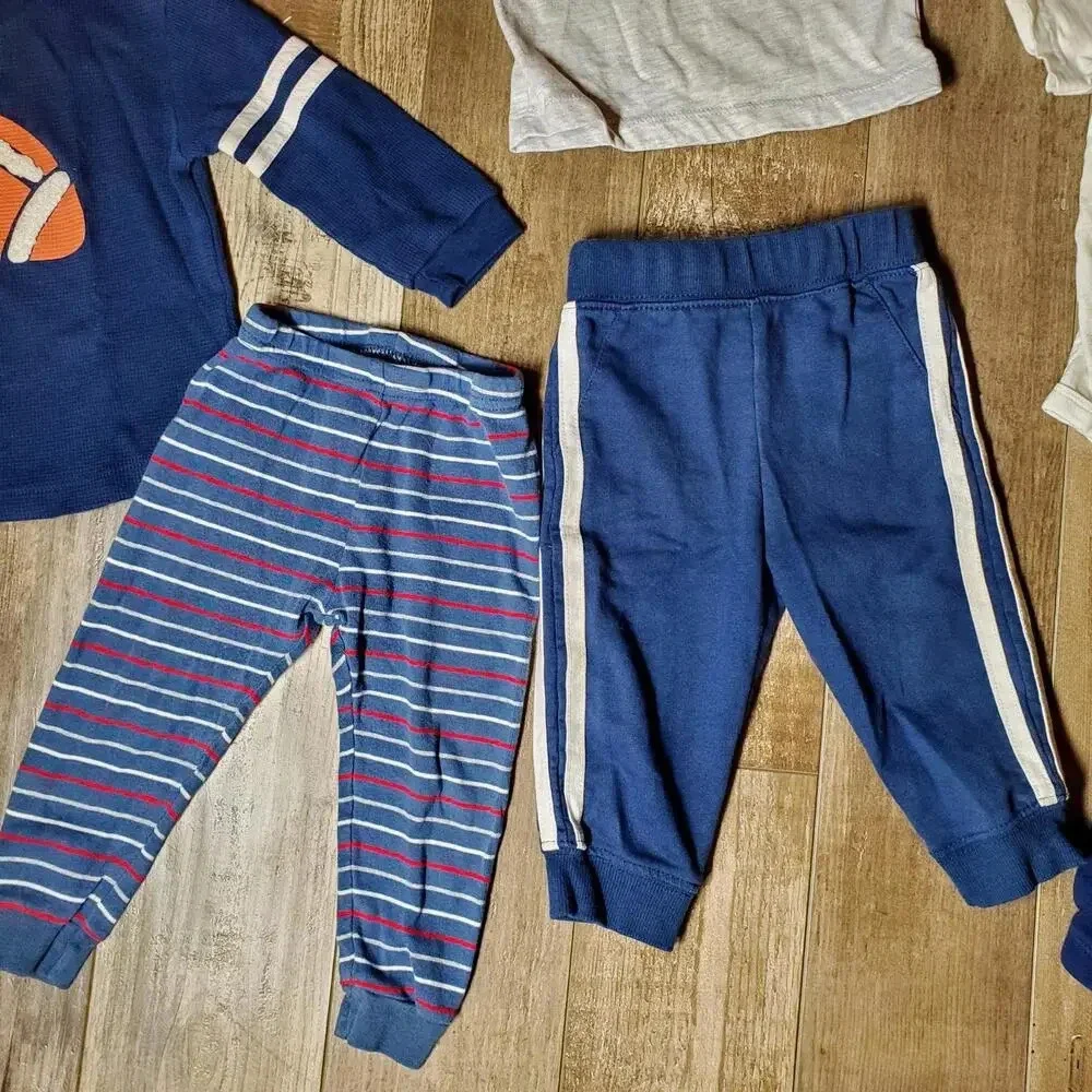 Baby Boy Size 12m 6-piece Athletic Casual Activewear Clothing Bundle EUC